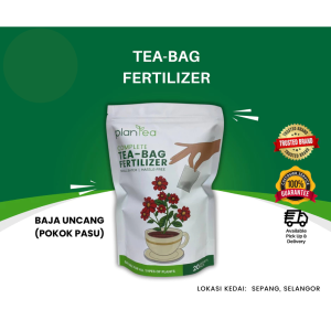 TEA BAG FERTILIZER - Baja Uncang Subur Pokok Bunga (20 Bag)